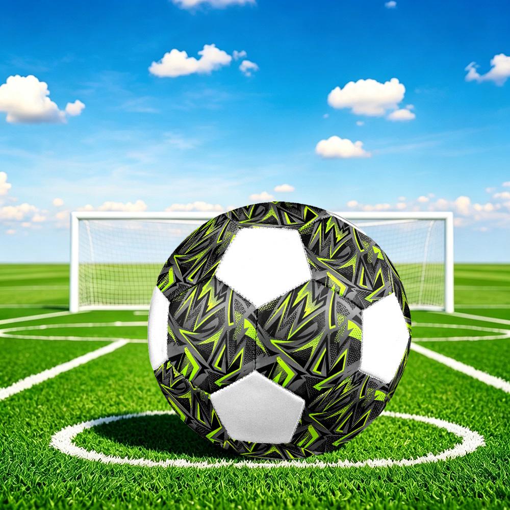 1pc Abstract Neon Lightweight PVC Training Soccer Ball, Size 5, Suitable for Indoor and Outdoor TrainingGift Y60362