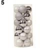 24Pcs Runde Weihnachten Baum Dekorationen Hängen Home Party Ornament Bälle Kugeln