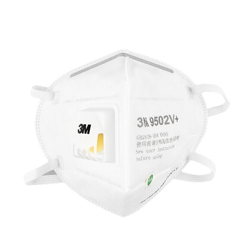 3M 9502V+ Valved Particulate Respirator Mask 1 Bag
