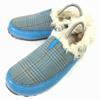 Waterproof Slip-On Snow Shoes Sky Blue with Fur 23.5(USED)