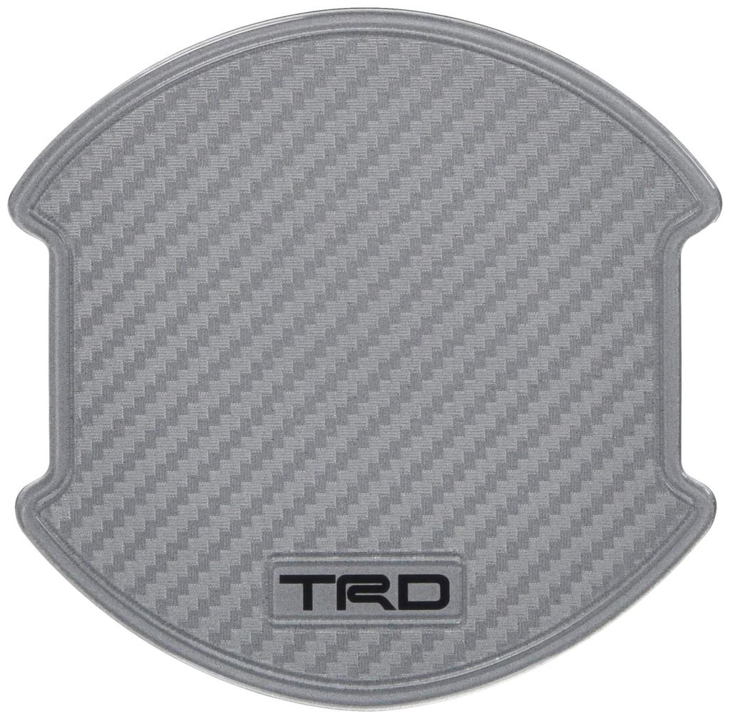 TRD MS010-00029 Door Handle Protectors, Silver Carbon Fiber, Set of 2, for Toyota Aqua, Corolla, C-HR, Tank, 86, Prius, Mark X, and Roomy