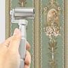 1PC Stainless Steel Roller 3540mm Flat Pressure Tool For Wallpaper Installation Professional DIY Decorating