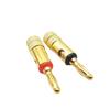 Gold-Plated Solderless Banana Plug Speaker Cable Connector