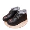 Fleece Mother Shoes Middle-aged and Elderly Grandma Warm and Non-slip Thickened Flat-soled Cotton Boots Winter Soft-soled Old North Cotton Shoes Women