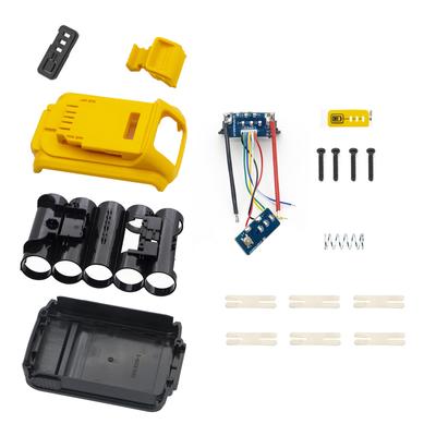 1 Set Li-Ion Plastics Battery Case For DeWalt 20V DCB201 DCB203 DCB204 DCB200 Power Tool Battery Shell Housing Case Replacement