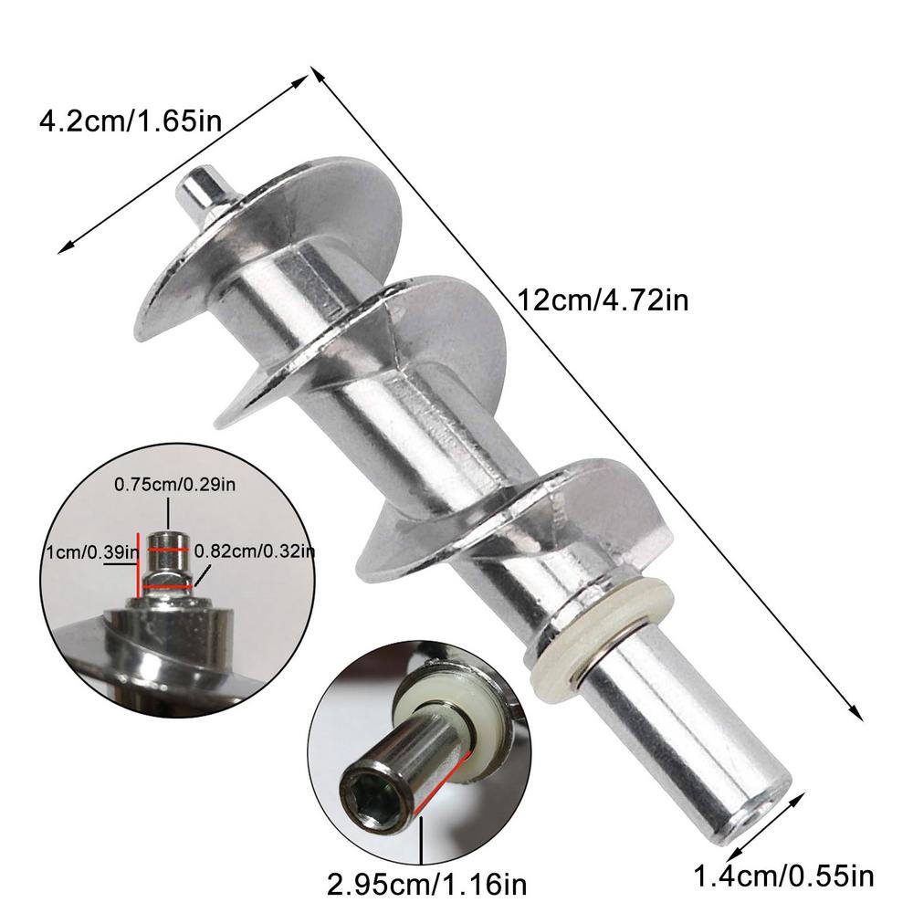 

1PC Stainless Steel Meat Grinder Screw Parts Meat Grinder Bades Suitable For Meat Grinder With A Diameter Of 5mm For Electric
