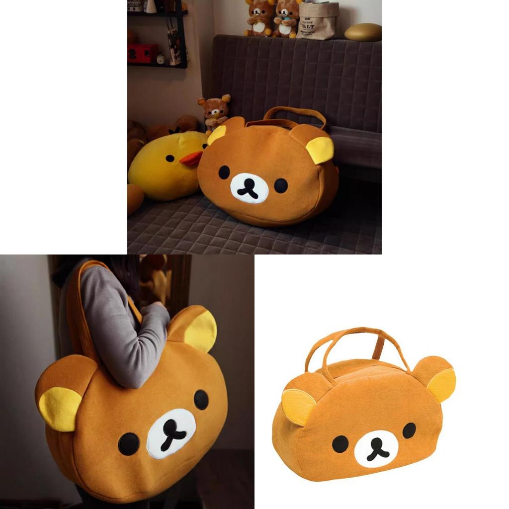 Rilakkuma Travel Bag For Adults And Kids With Soft Plush Material