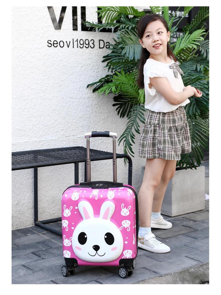 Children's Travel Trolley Suitcase - Universal Wheel, Password Lock, Gift Box