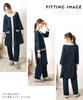 Maternity Long Top and Bottom Open Long Jersey Knit Waist Adjustment Nursing Maternity Wear [Nishiki] Pajamas, Sleeves, Set, Front, Length, Material,
