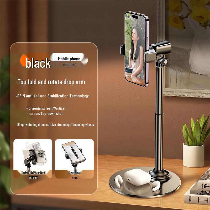 SeerDeer Dual Camera Mobile Phone Holder: Adjustable, All-Metal Support for Live Broadcast & Video Watching