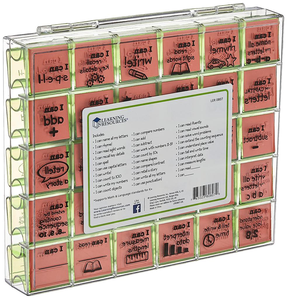 Learning Resources I CAN Stamp Set Authentic (30 Stamps) LER0807,