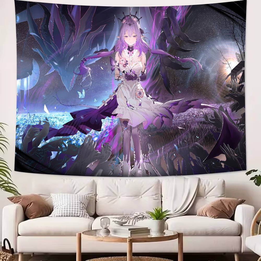Pretty Hot Castorice Cool Honkai Star Rail Tapestry Popular Room Decoration Wall Tapestry Art Room Home Decor Wall Art Decor