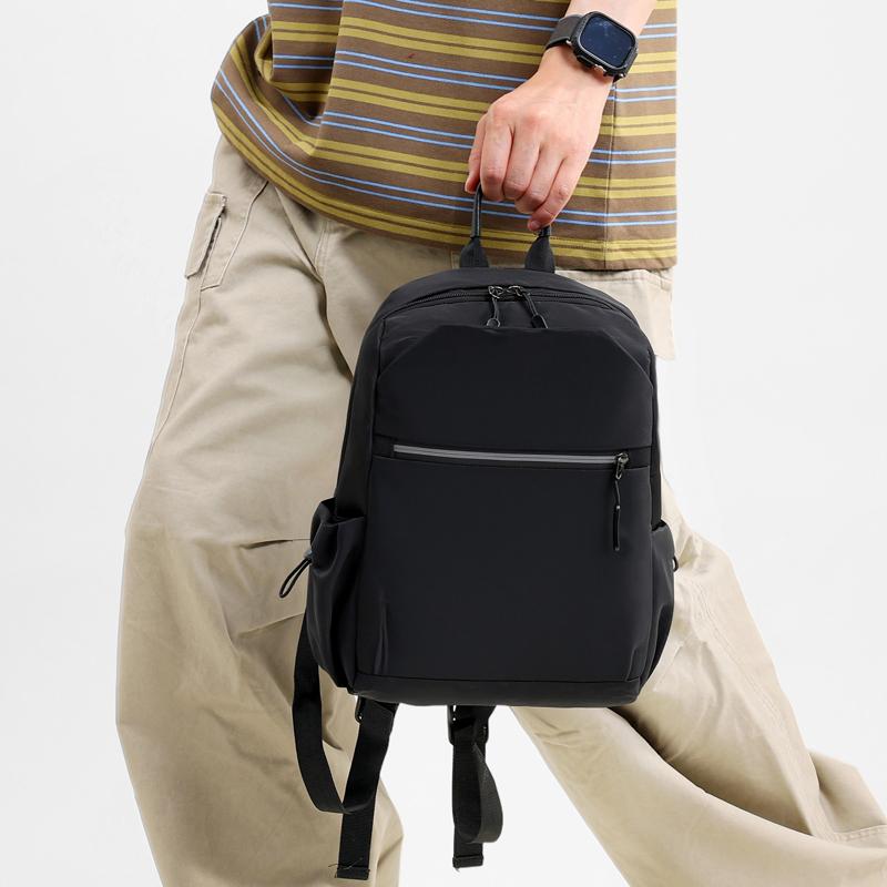 Waterproof Nylon Double Shoulder Bag for Women Travel Commuting Large Capacity Multi Layer Lightweight Laptop Backpack