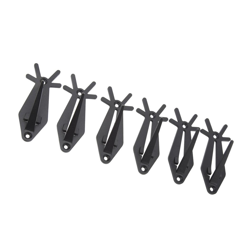 6 stücke Europäischen Berg Schädel Aufhänger Geweih Stil Schädel Wand Halterung Kleiderbügel Deer