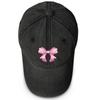 Bowknot Pattern Print Snapback Sun Hat, Dad Hat Unisex Vintage-Inspired Headwear Lightweight Adjustable Baseball Cap