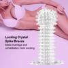 Penis Extension Sleeve No Odor with Spikes TPE Silicone Multifunctional Clear Penis Extension Sleeve Sexual Toy for Men