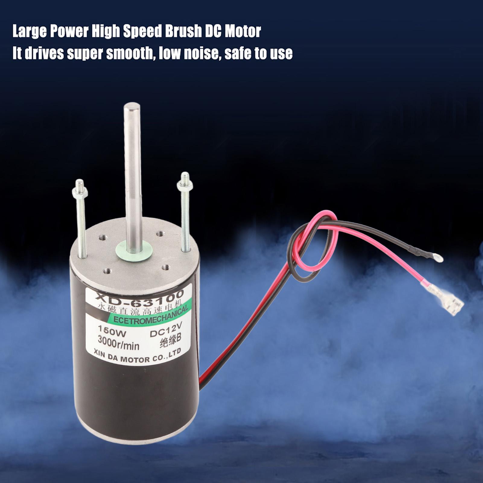 

150 Вт потужний високошвидкісний щітковий двигун постійного струму CWCCW для генератора своїми руками (24 В 5500 об/хв)