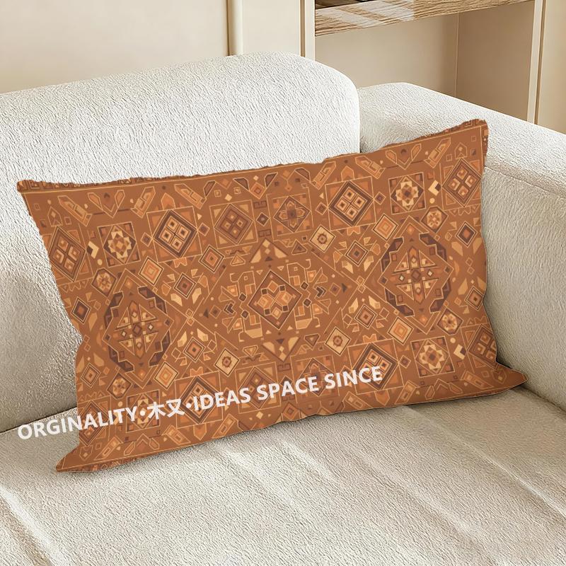Housse de coussin rectangulaire à motif géométrique Convient pour canapé, chambre à coucher, voiture Housse de coussin Coussin de dossier rectangulaire 40x60cm