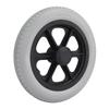 Rollstuhlrolle 12 Zoll Voll-PU-Rad Rutschfest Manuelle Rollstuhl-Ersatzteile Grau
