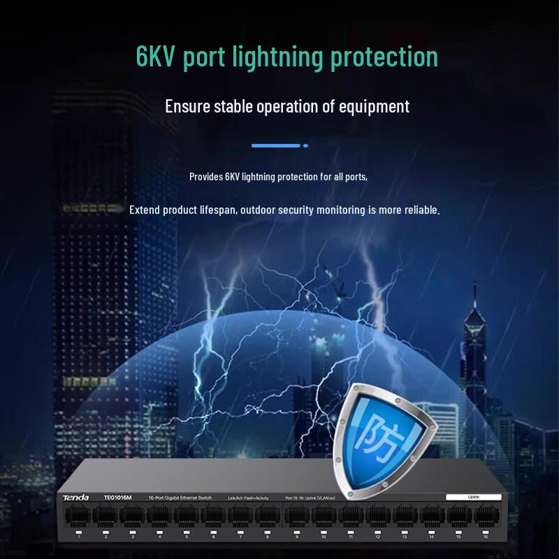 Tenda TEG1016M 16-Port Gigabit Ethernet Switch
