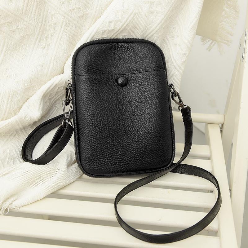 Ekte Skinn Skulderveske for Kvinner  Crossbody-veske  Messenger-veske  Mote Kvinne  Luksusveske