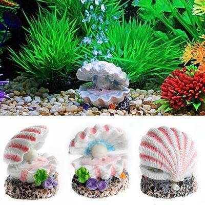 1 τμχ Shell Pearl Air Stone Ενυδρείο Δεξαμενή ψαριών Στολίδι Shell Bubbler Bubbling Decor