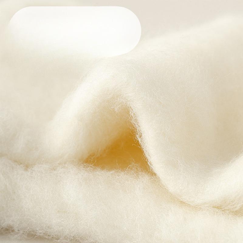 Woolen Socks, Winter Women's Fleece Thickened Postpartum Socks, Solid-color Fleece Warm Sleep Socks, Medium Long Fleece Socks