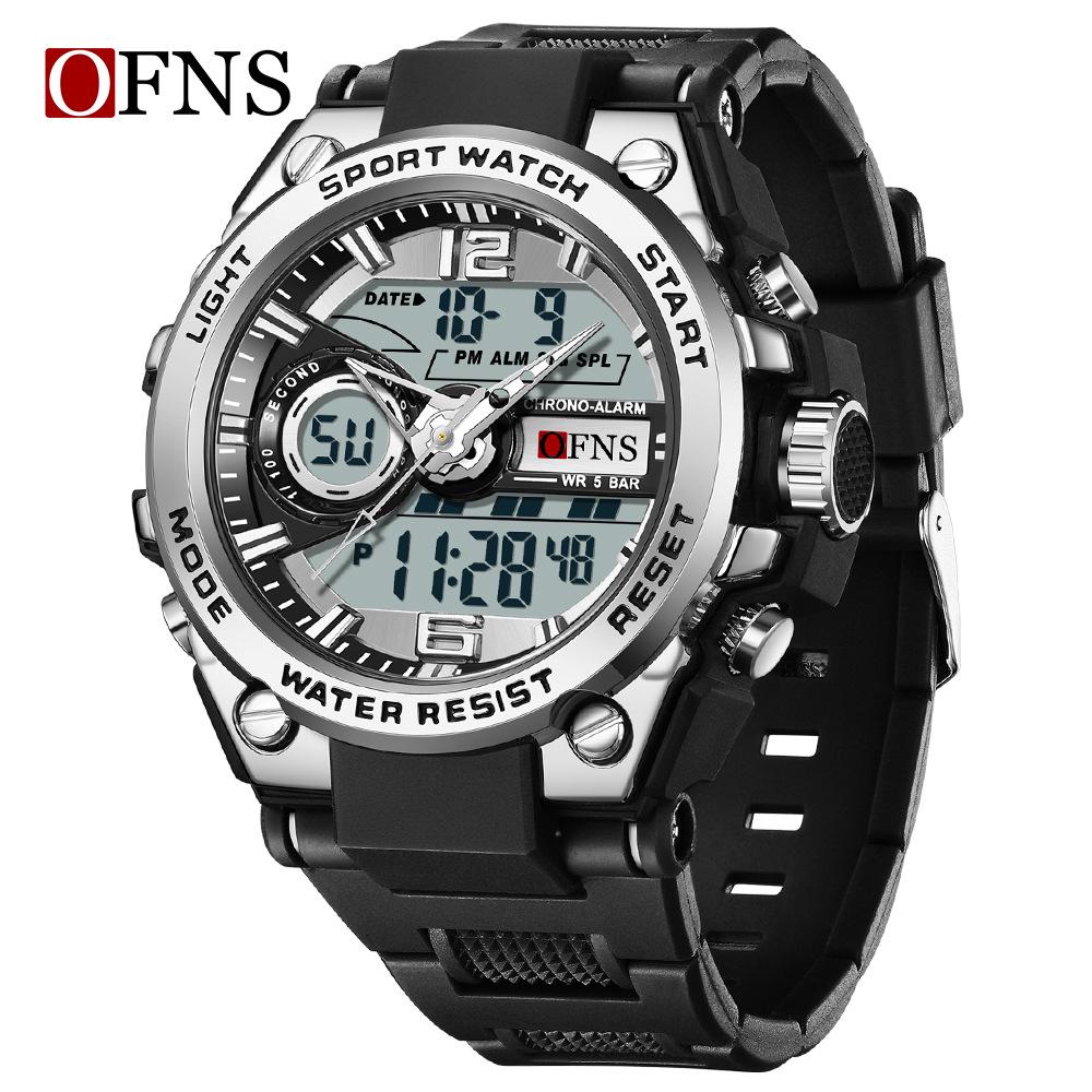 Sanda Men's Waterproof Tactical Sports Watch - Outdoor Multifunctional Military Style Student Wristwatch