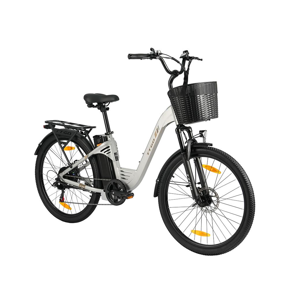 TTGO C2 PRO Commuter Electric Bike,36V 18Ah Battery, Shimano 7-Speed