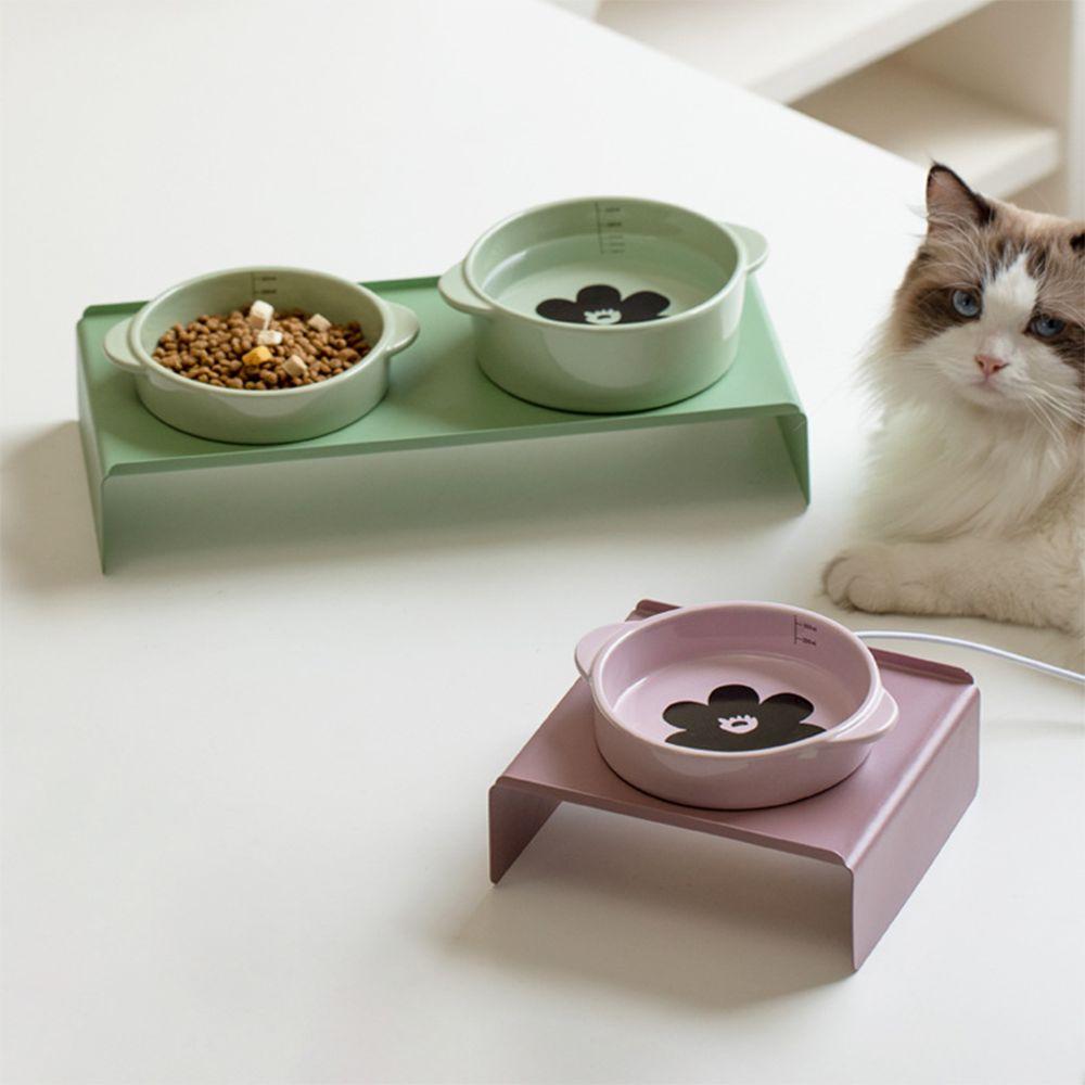 Constant Temperature Heated Ceramic Cat Bowl Neck-Protecting Dog Drinking Bowl Small Dog