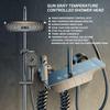 Pommeau de douche numérique thermostatique Ensemble de pommeau de douche en acier inoxydable pour salle de bain Pommeau de douche avancé à touches piano