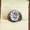 Moissanite Oval Cut Gemstone With 925 Sterling Silver Ring For Men's #B291 JL375681946718
