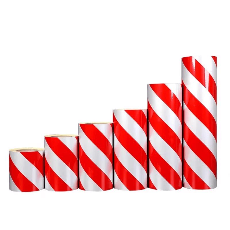 SOXW Red & White Waterproof Safety Warning Tape