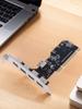 5 Ports USB 2.0 PCI Hub Controller Expansion Card 480Mbps Internal USB 2.0 PCI Card Desktop Converter Card NEC720101 Chipset