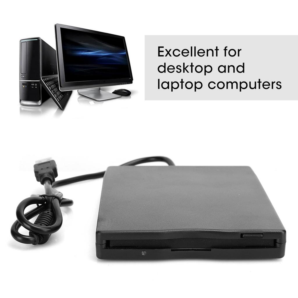 External Floppy Drive Disk Portable Floppy Drive 3.5‑Inch Card Reader Computer Accessory External Removable Floppy Drive Disk