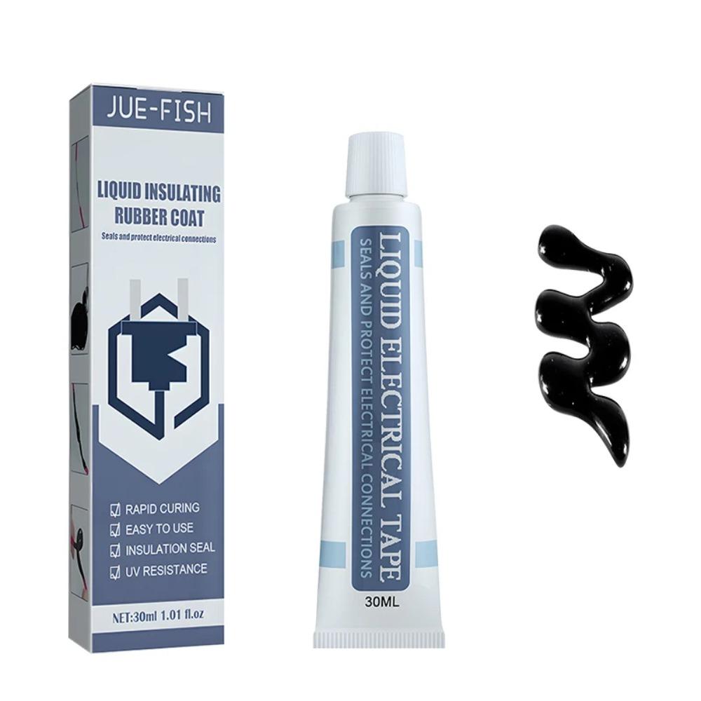50/30ml Flytande Isoleringstejp Reparation Gummi Elektrisk Ledning Kabel Beläggning Fixa Linje Lim Bred Räckvidd Flytande Isolationspasta