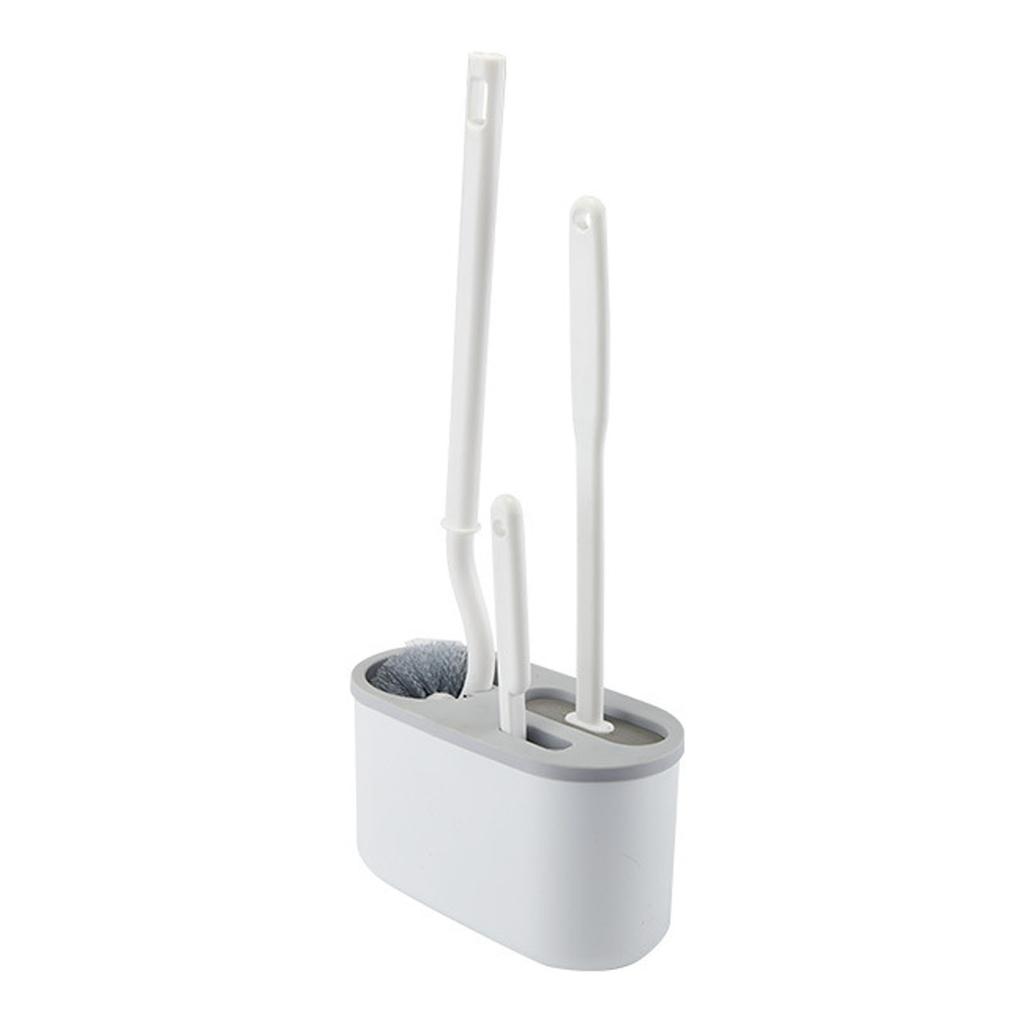 Toilet Brush Set   Handle Soft   Cleaning Brush Wall Hanging Toilet Brush Kit for Bathroom
