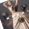 1 Set of 4 Marbled Engraved Glow-in-The-Dark Dice Set, Adult Polyhedral Game Accessories
