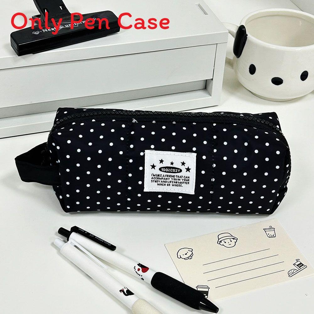 Portable Fabric Pen Case With Large Capacity For Students And Office Use