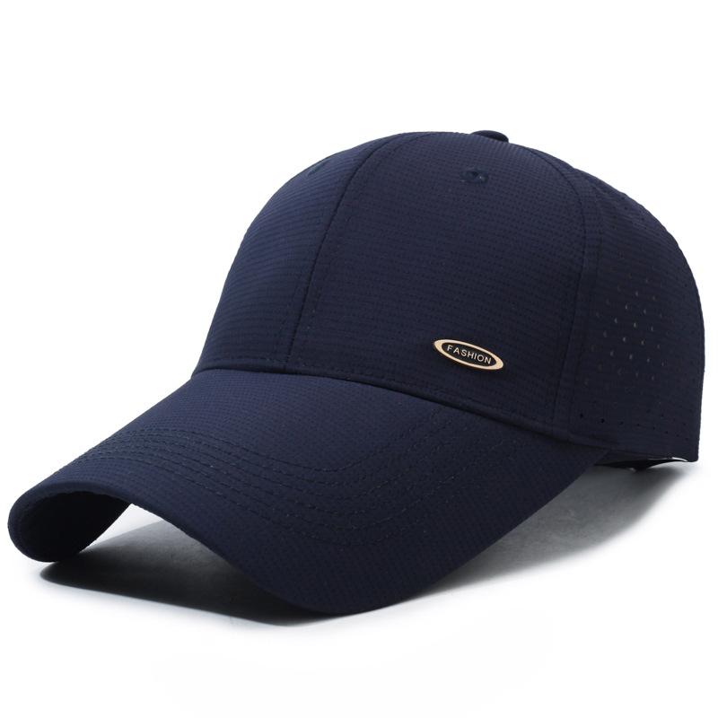 Frühling Sommer Outdoor Mesh Kappe Herren Baseballkappe mit langem Schirm Sonnenschutz Sonnencreme Atmungsaktive Kappe