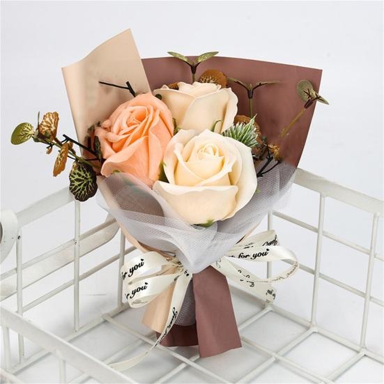 Seifen-Rosenblume, zarte, unverwelkte Seife, lebendige, langlebige Simulationsblumen