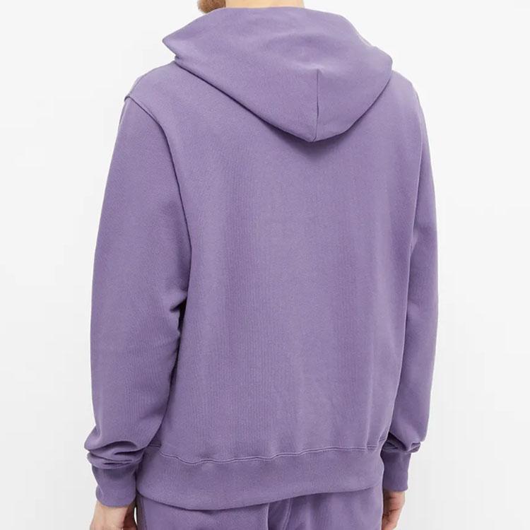 Adidas Originals Trefoil X Pharrell Williams Collaboration Solid Color Pullover Hoodie Men Hoodie Purple GH4411