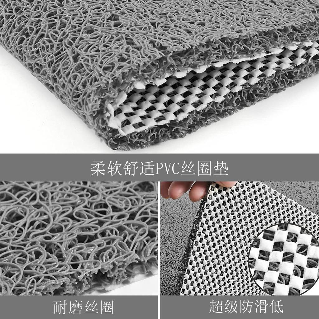 Comfortable Non-Slip PVC Shower Bath Mat with Suction Cups Quick Drying and Easy Cleaning Modern Style for Home and Hotel Use