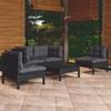 Day and Night - Day and Night Garden Furniture Set 5 Pieces and Cushions Solid Pine Wood