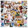10 30 50Pcs Cartoon Horsemanship Sticker Horse Racing For Helmet Luggage Bicycle Laptop Motorcycle Decals Graffiti Stickers F5