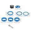 9Pcs 28.6mm Bike Headset Spacer Aluminium Alloy Bicycle Stem Cap Set  for Bicycle Front Fork