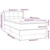 3130930 vidaXL Lit à sommier tapissier et matelas Rose 80x200 cm Velours
