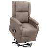 VidaXL Massage Chair Taupe Fabric 329717