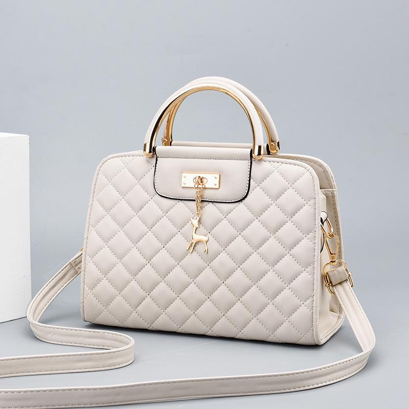 New embroidery thread styling texture handbag small square bag shoulder messenger bag women's bag