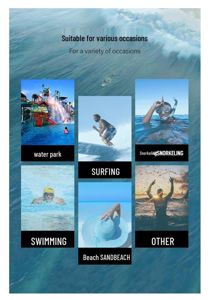 Men's Quick-Dry Summer Swimsuit: Short Sleeve, Sun Protection, Ideal for Swimming, Surfing, and Snorkeling